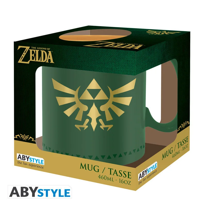 The Legend Of Zelda - Mug - 460 Ml - Insigne D'hyrule- Carton X2 The Legend Of Zelda - Mug - 460 Ml - Insigne D'hyrule- Carton X2