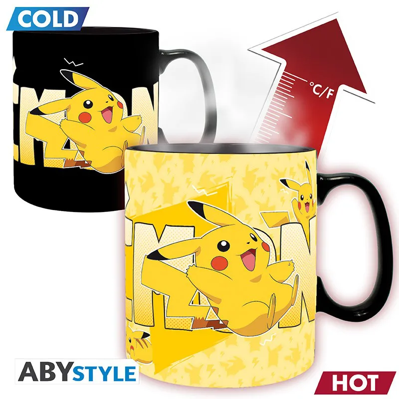 Pokemon - Mug Heat Change - 460 Ml - Pikachu - Boite Carton X2