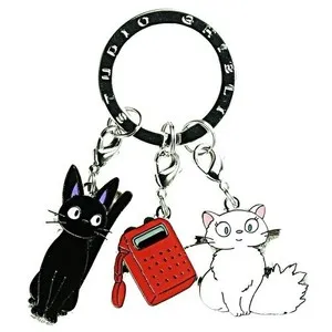Porte-cles Metal 3 Personnages Kiki - Kiki La Petite Sorciere